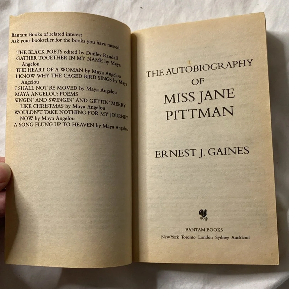 The Autobiography of Miss Jane Pittman‎ - Paperback By Ernest J. Gaines - GOOD